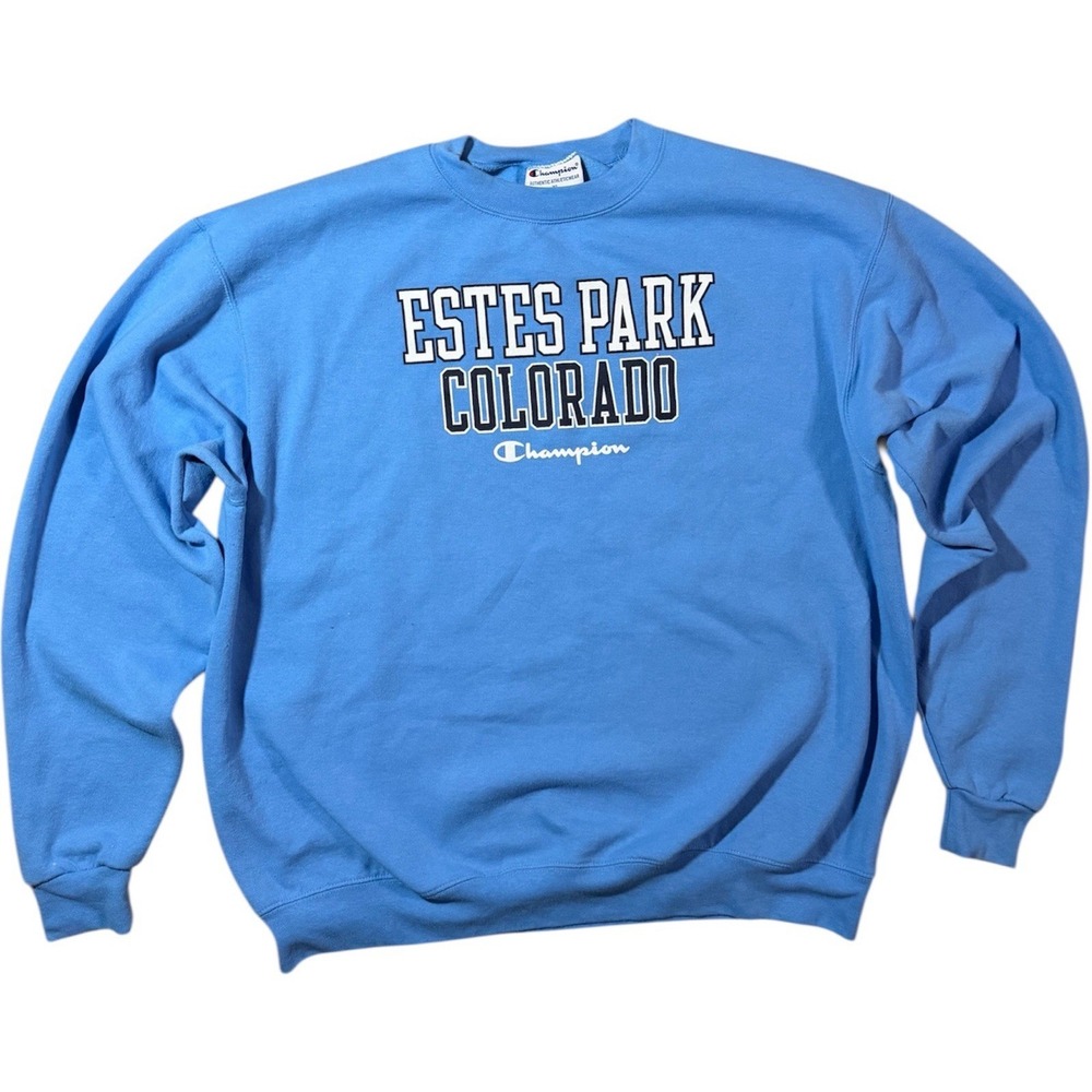 Champion XL Estes Park Colorado Crew Neck – Vibrant Blue Colorway (read desc.) - Picture 15 of 15